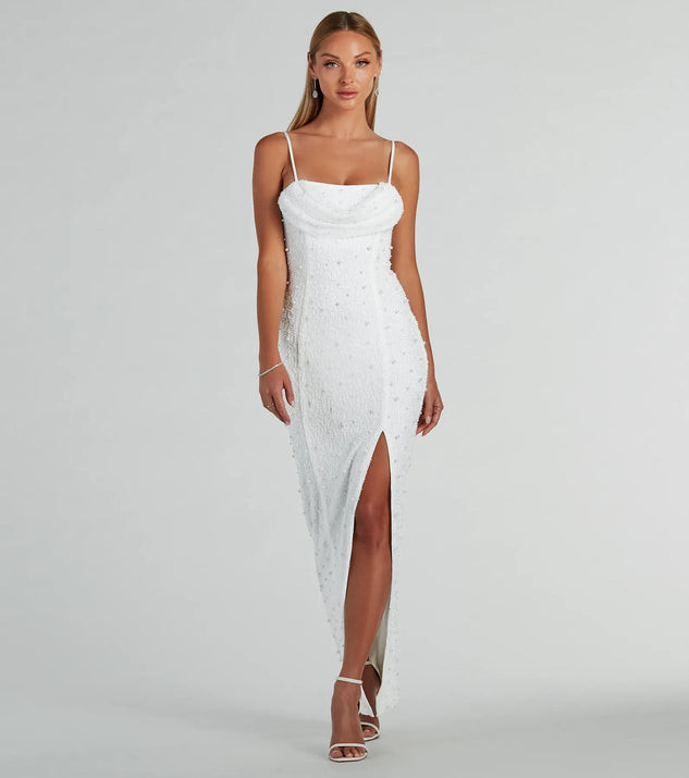 Candice Cutout Strappy Mermaid Glitter Formal Dress$69.90 | Windsor Stores