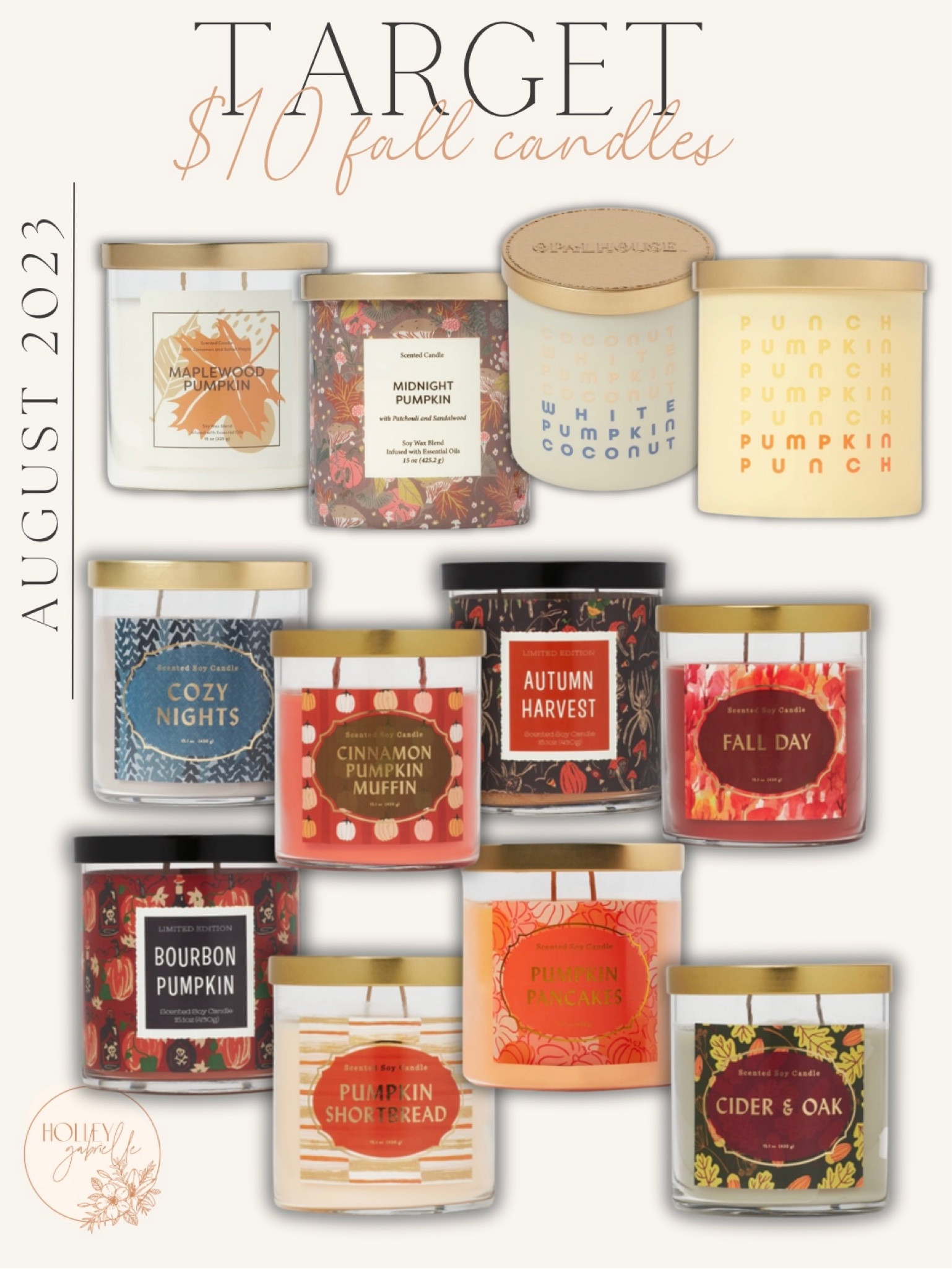 Some of my favorite candles from Target - $10🍂🙌🏽🤍a few new fall scents this year! SO COZY! 

Pumpkin / warm / home decor / accents / under 20 

#LTKunder50 #LTKhome #LTKFind