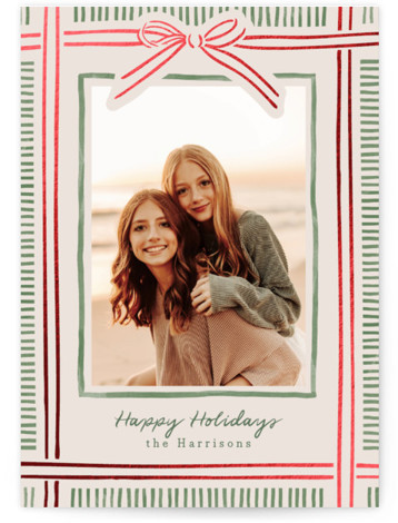 Holiday Wrap Foil-Pressed Holiday Cards | Minted