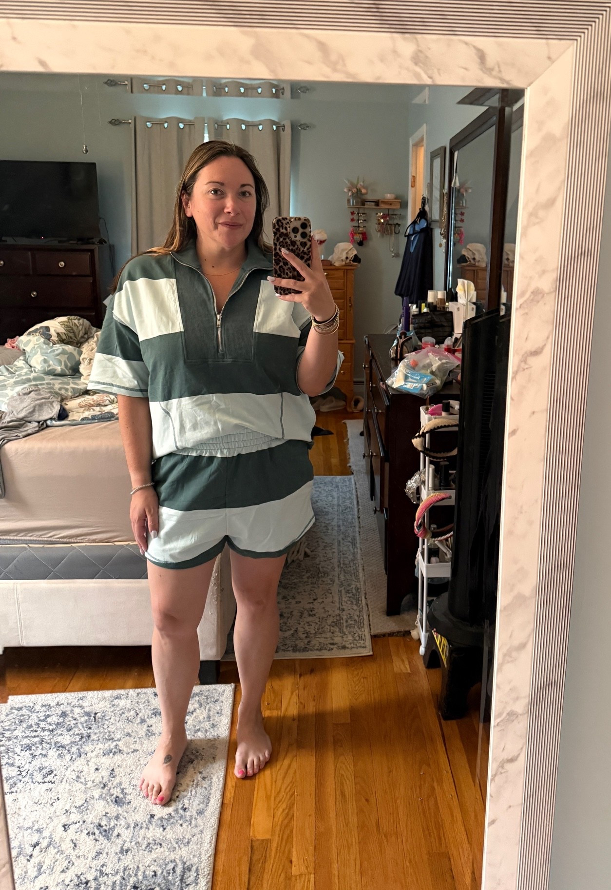 Free people without the high price, sign me up! Love this matching set from Amazon! Runs TTS, wearing large.

#LTKmomlife #LTKMidsize #LTKootd