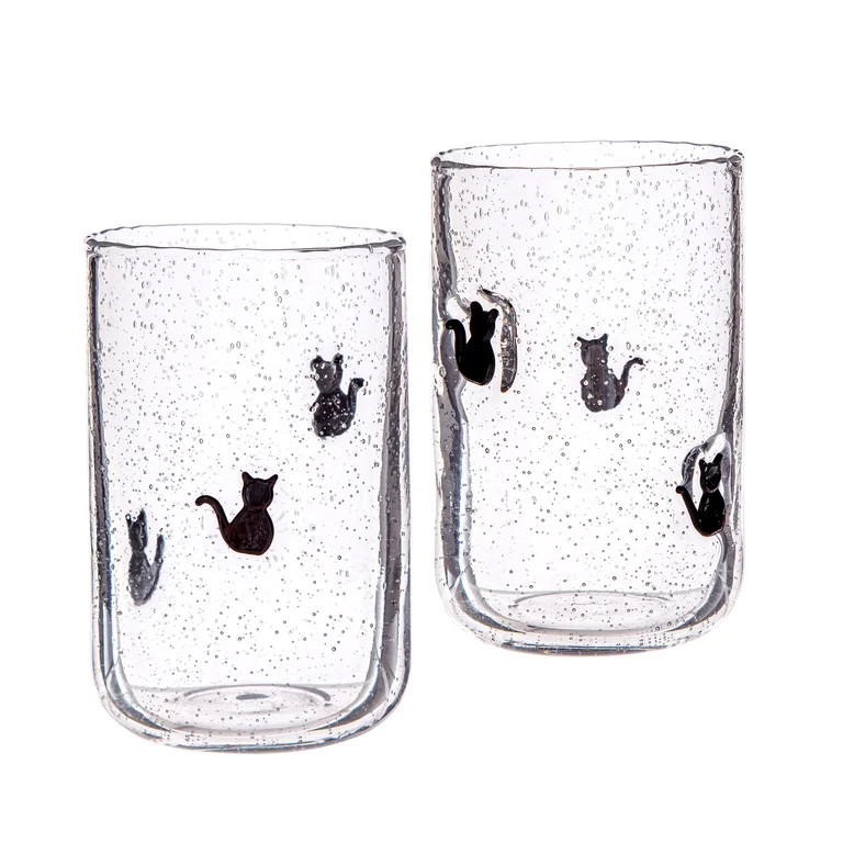 Way to Celebrate 2pack Bubble DOF Glass Cat | Walmart (US)