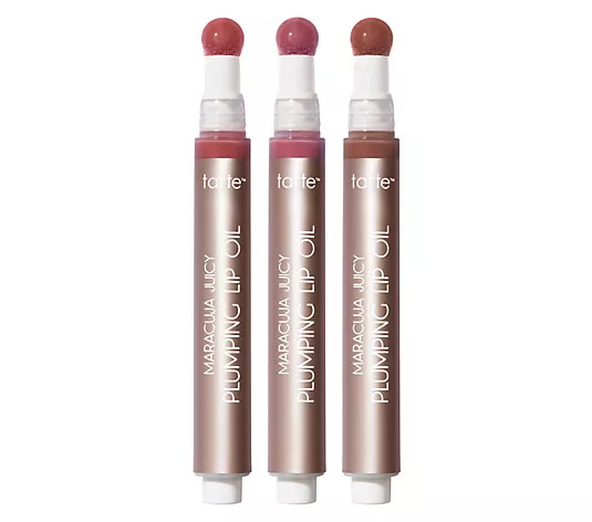 tarte Juicy Plumping Lip Oil Trio - QVC.com | QVC