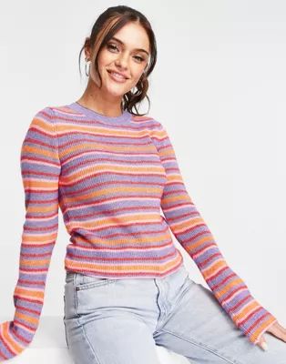 ASOS DESIGN sweater in multi stripe | ASOS (Global)