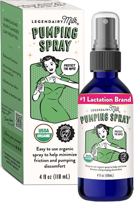 Legendairy Milk Pumping Spray 4 oz., Helps Sore Nipples & Clogged Ducts, Organic Lubricant for Br... | Amazon (US)