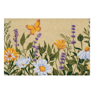 Callowaymills 1-1/2-ft x 2-1/2-ft Butterfly Garden Coir Rectangular Indoor or outdoor Decorative ... | Lowe's