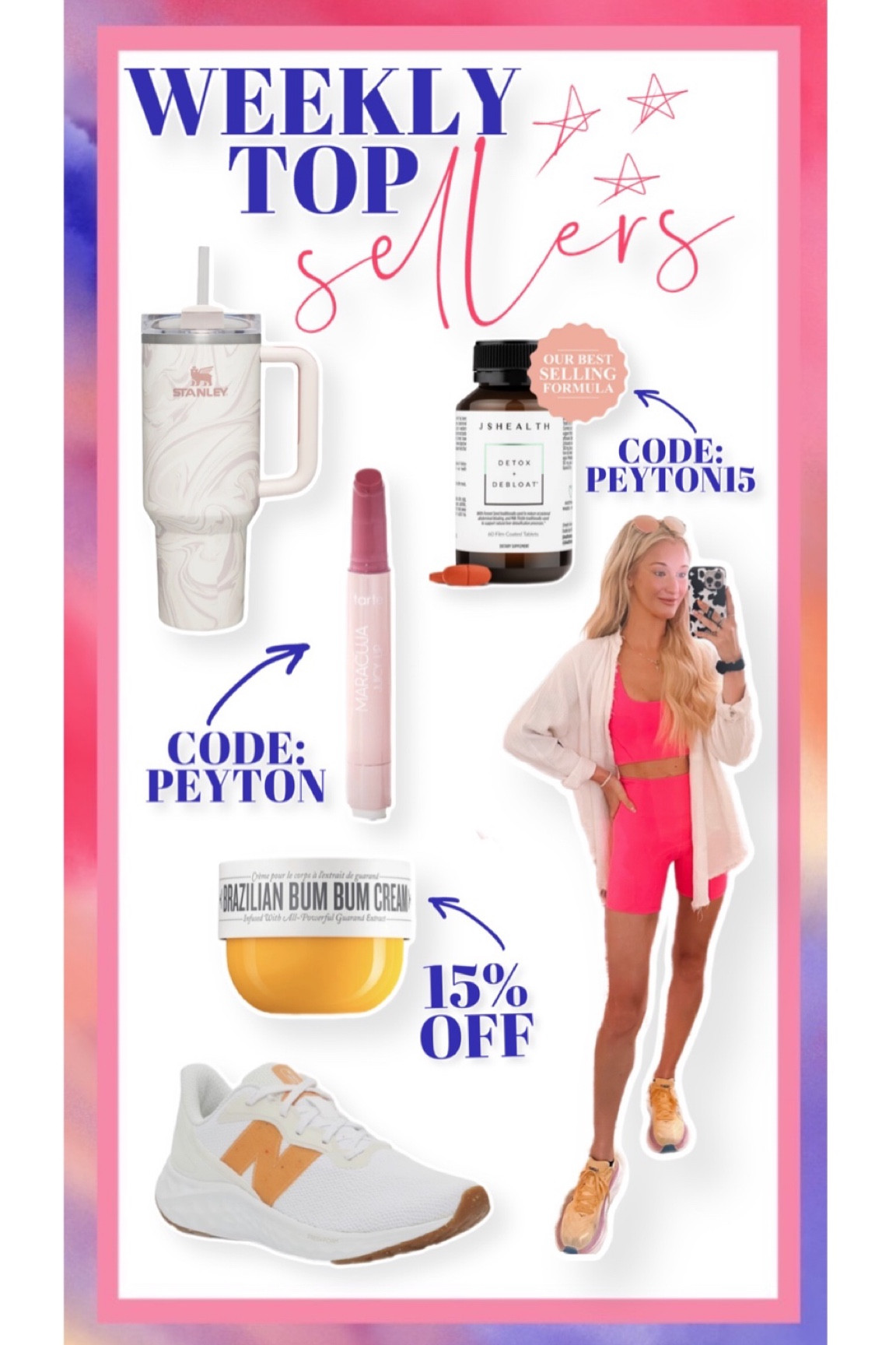 Products y’all are loving!

Detox + Debloat, Free People set, Bum Bum Cream, Stanley, tarte juicy lip, and DSW SALE - buy 2 get 30% off w/ code: DOUBLEUP

#LTKstyletip #LTKunder50 #LTKFind