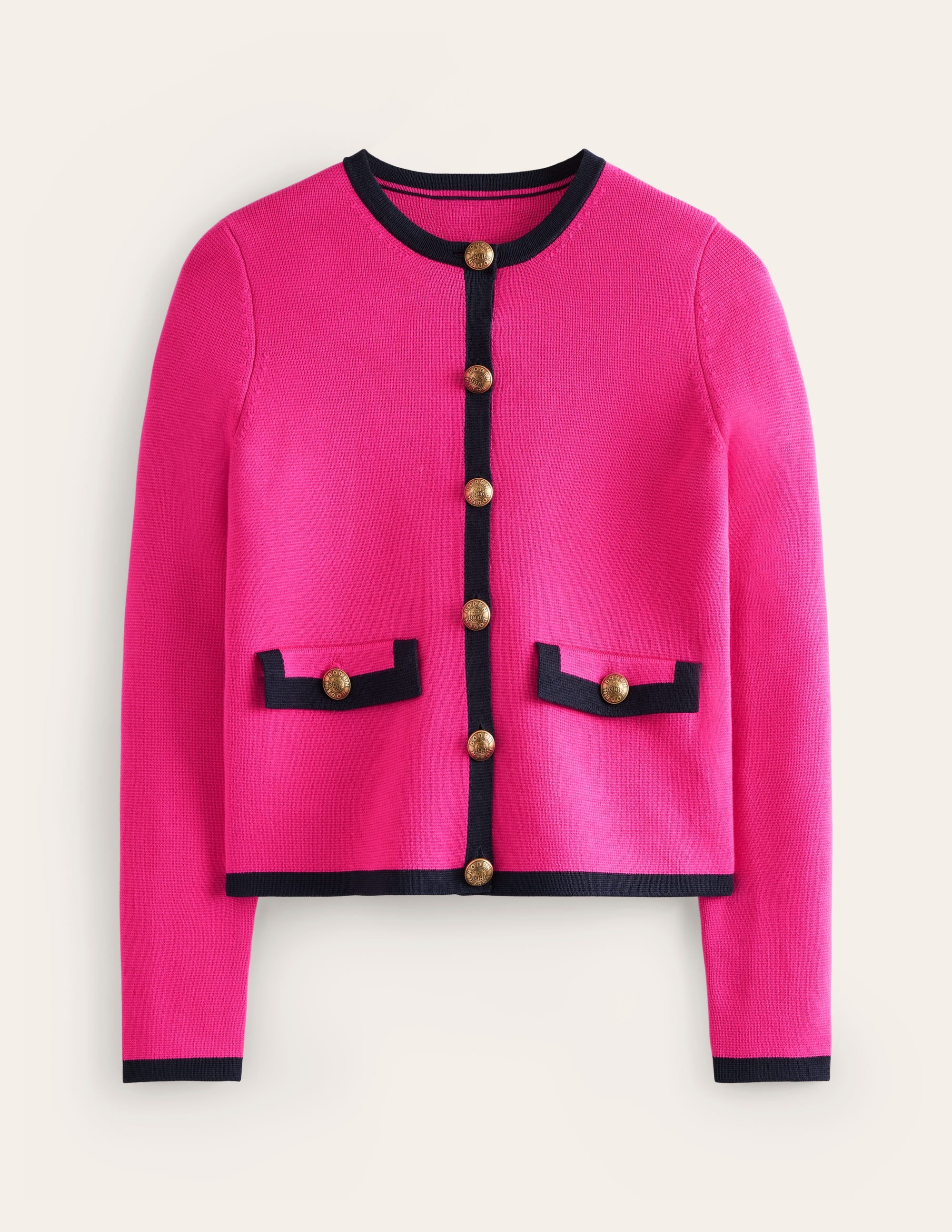 Holly Knitted Jacket-Bright Pink | Boden (US)