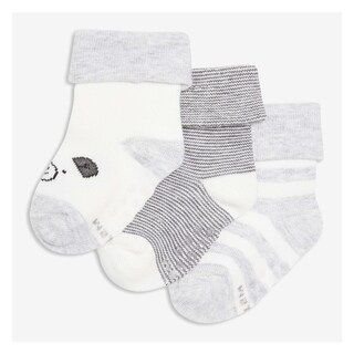 Newborn 3 Pack Turn-Cuff Socks | Joe Fresh (North America)