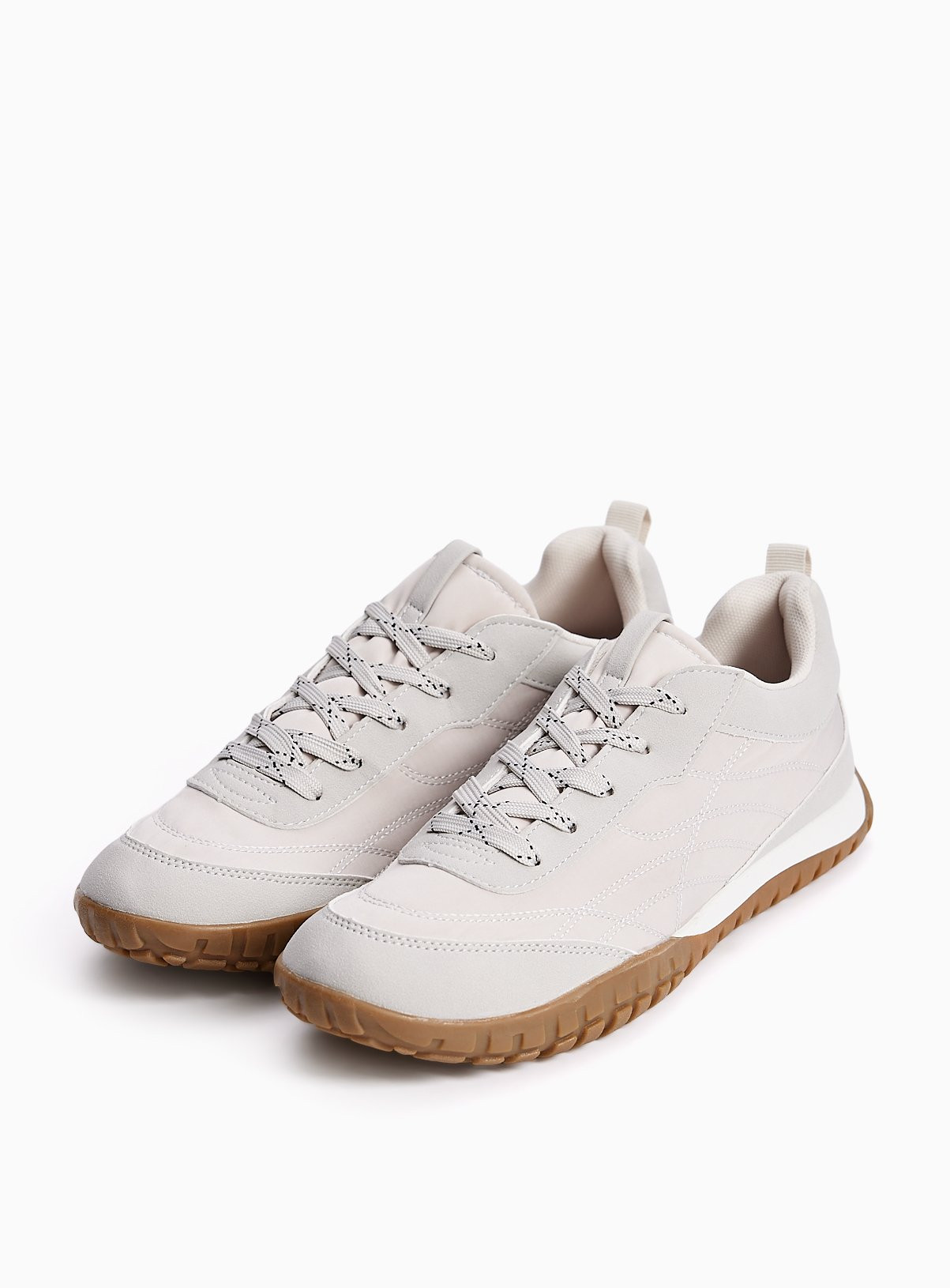 Neutral-Coloured Gum Sole Trainers 8 | Tu Clothing