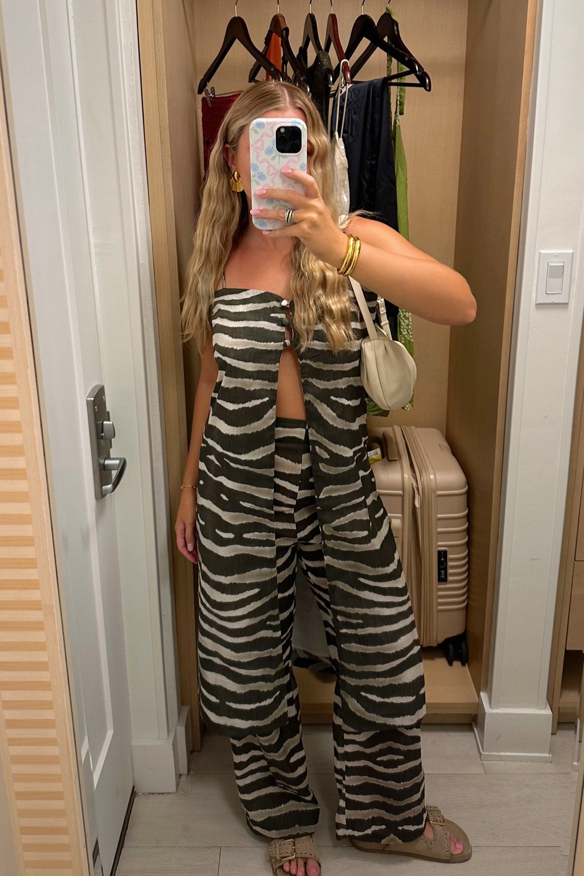 Vacation dinner outfit matching set