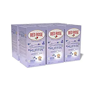 Red Rose Sweet Temptations Dessert Tea Blueberry Muffin, Zero Carbs, Zero Sugar Bursting with Fla... | Amazon (US)