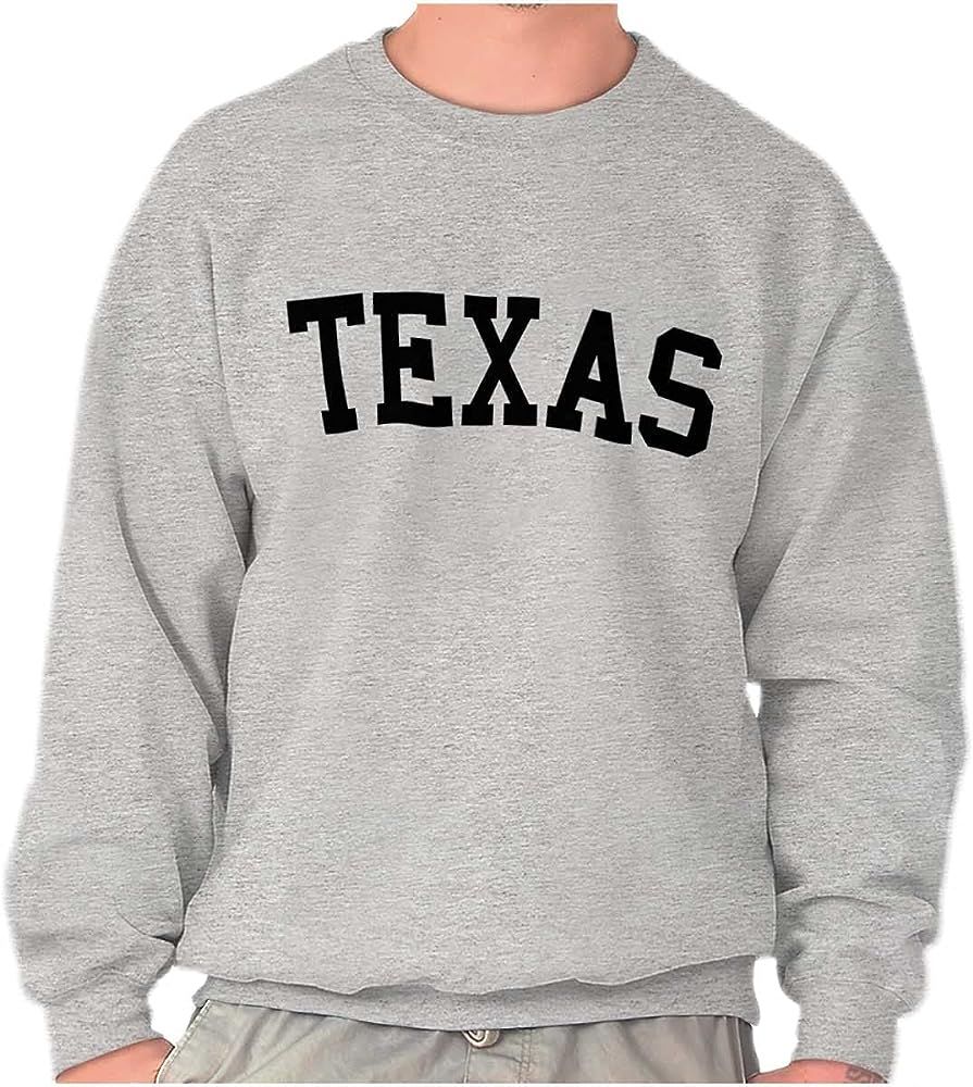 Texas Simple Traditional Classic Sweatshirt for Men or Women | Amazon (US)