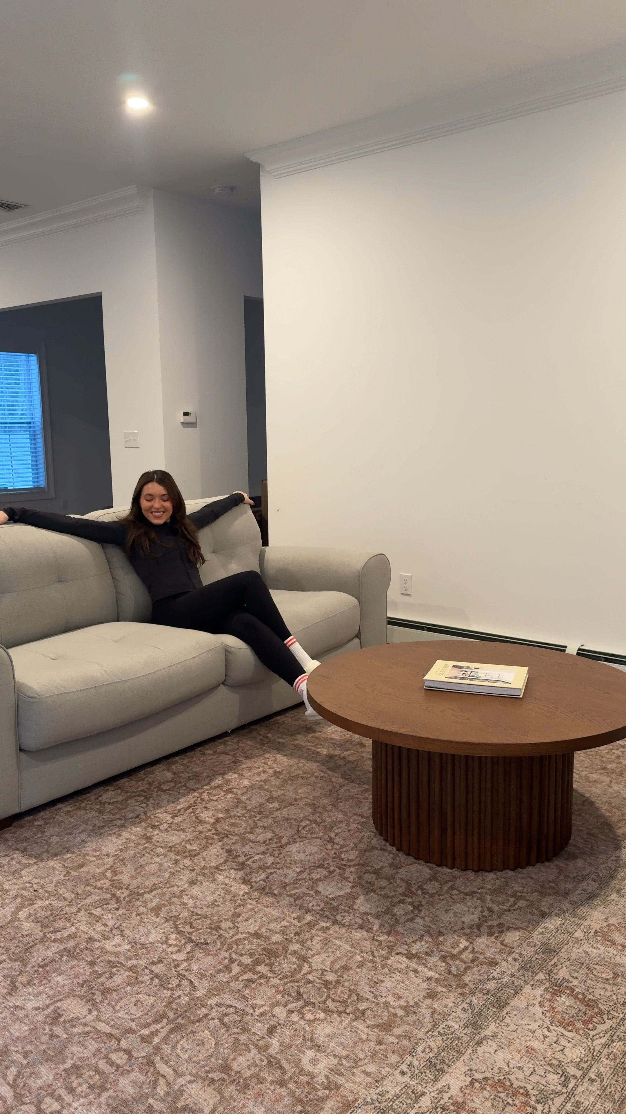 New rug for the living room! I love her so much!! 

Vintage rug, living room inspo, home decor, affordable home decor, new home  