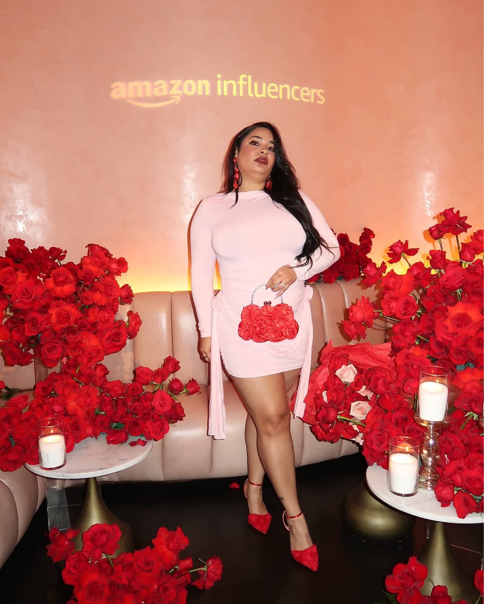 Feeling like a pure 🌹 
Thank you for having me@amazoninfluencerprogram @amazonfashion. Outfit details linked  

#LTKBeauty #LTKU #LTKStyleTip