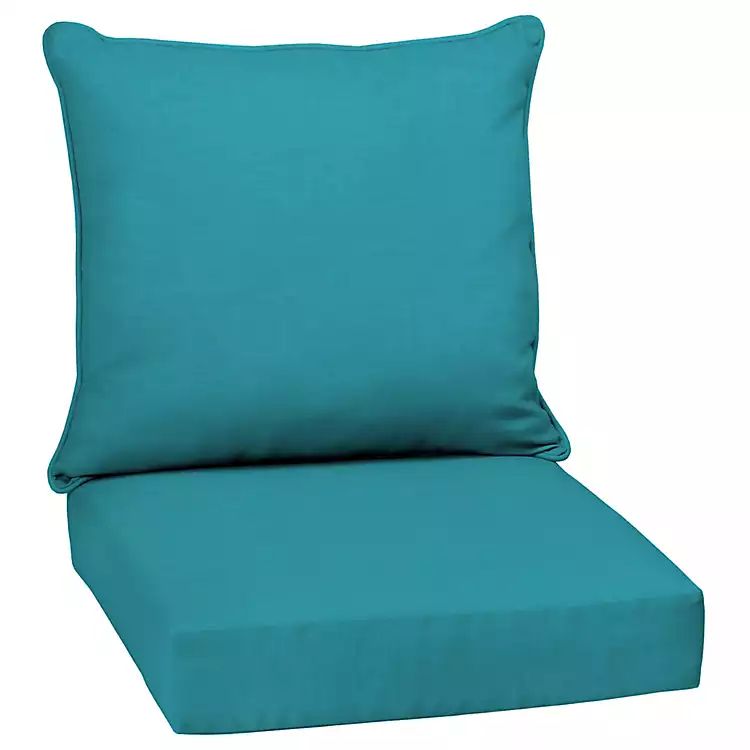 Lake Blue Texture 2-pc. Outdoor Deep Seat Cushion | Kirkland's Home