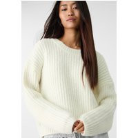Stradivarius Oversize sweater Ecru M | Stradivarius (UK)
