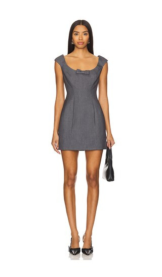 Lovers and Friends Adee Mini Dress in Grey. - size L | Revolve Clothing (Global)