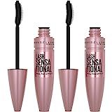 Maybelline Lash Sensational Washable Mascara Makeup, Volumizing, Lengthening, Full-Fan Effect, Bl... | Amazon (US)