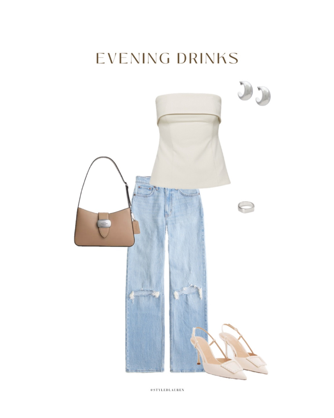 Perfect spring outfit for drinks or dinner 🤍✨🍸

#LTKstyletip #LTKSpringSale #LTKSeasonal