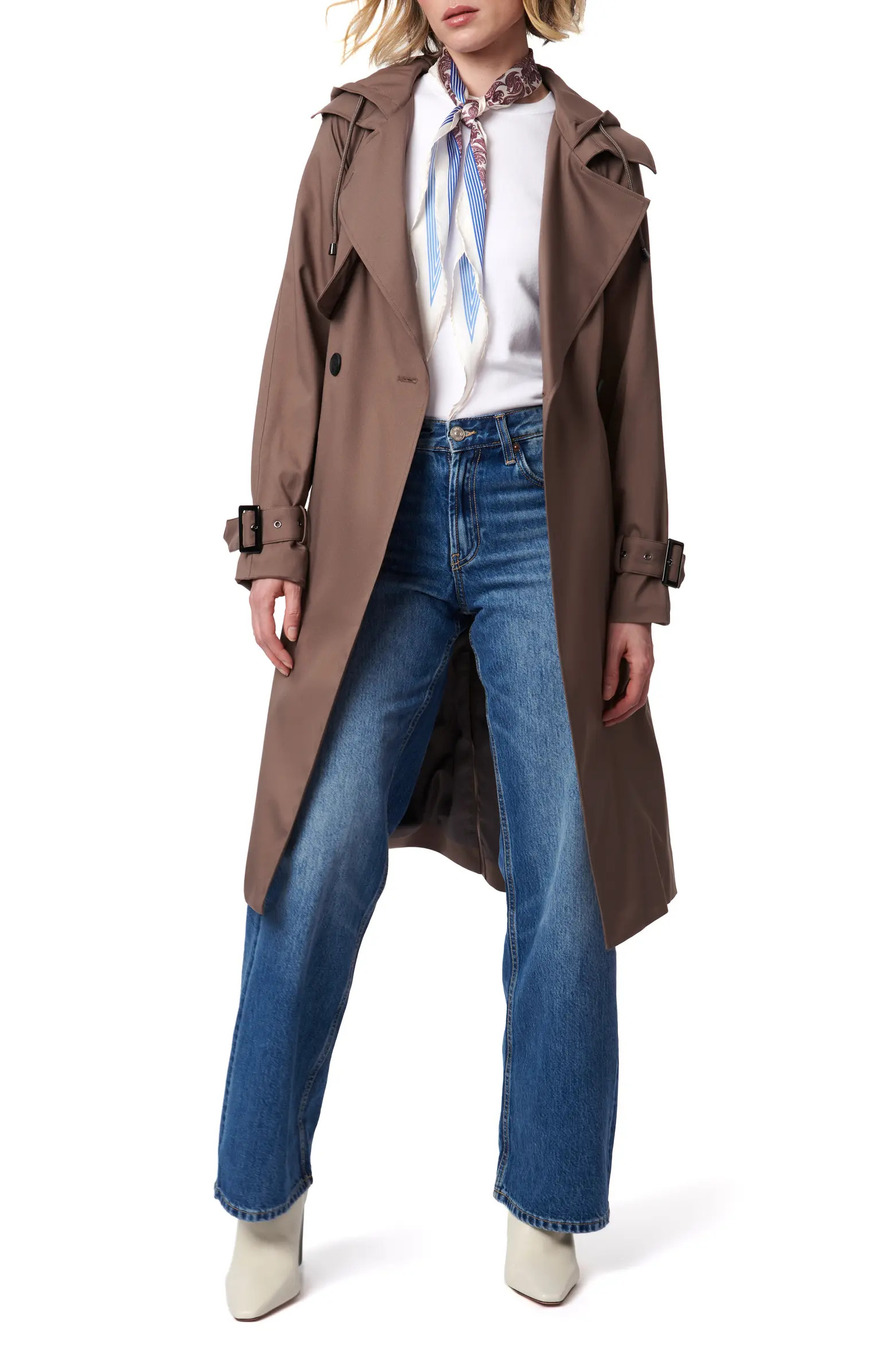 Double Breasted Hooded Trench Coat | Nordstrom