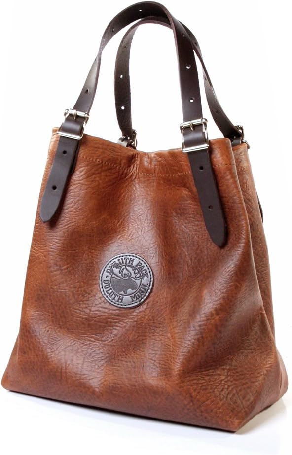 Duluth Pack Market Tote Bison Leather (Brown) | Amazon (US)