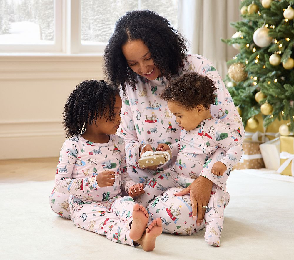 Holiday Cats Family Pajama Collection | Pottery Barn Kids