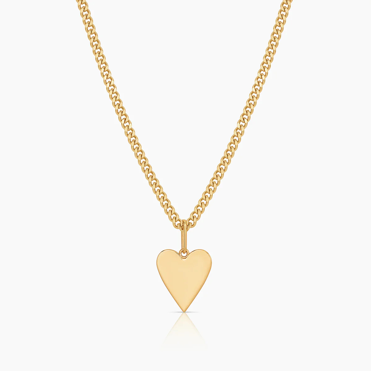 Amaya Heart Curb Necklace | THATCH