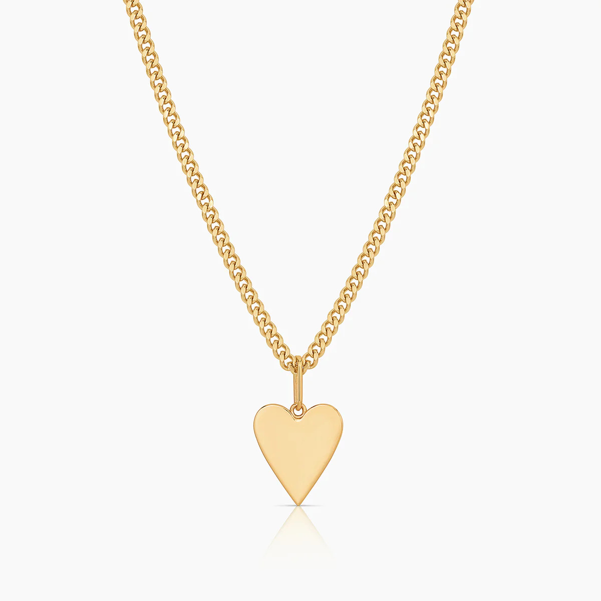 Amaya Heart Curb Necklace | THATCH