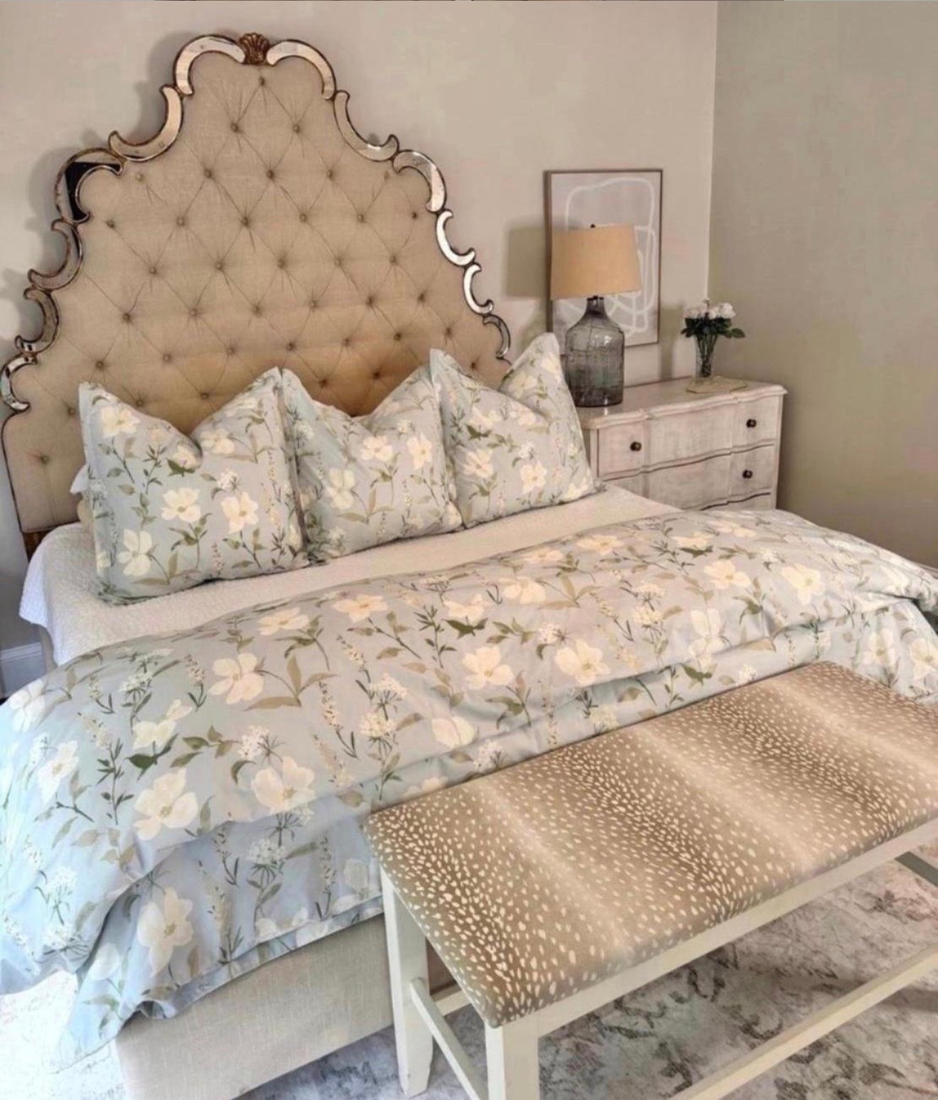 If you're in need of a bedroom refresh but you're looking for something with made from organic materials, Here you go! It's so hard to find cute patterns while also keeping your bedroom Lo-tox!

#LTKHome #LTKselfcare