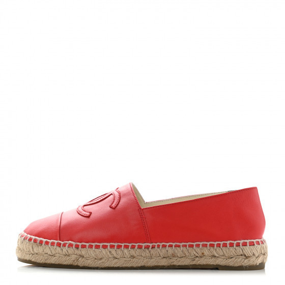 CHANEL

Lambskin CC Espadrilles 37 Red | Fashionphile