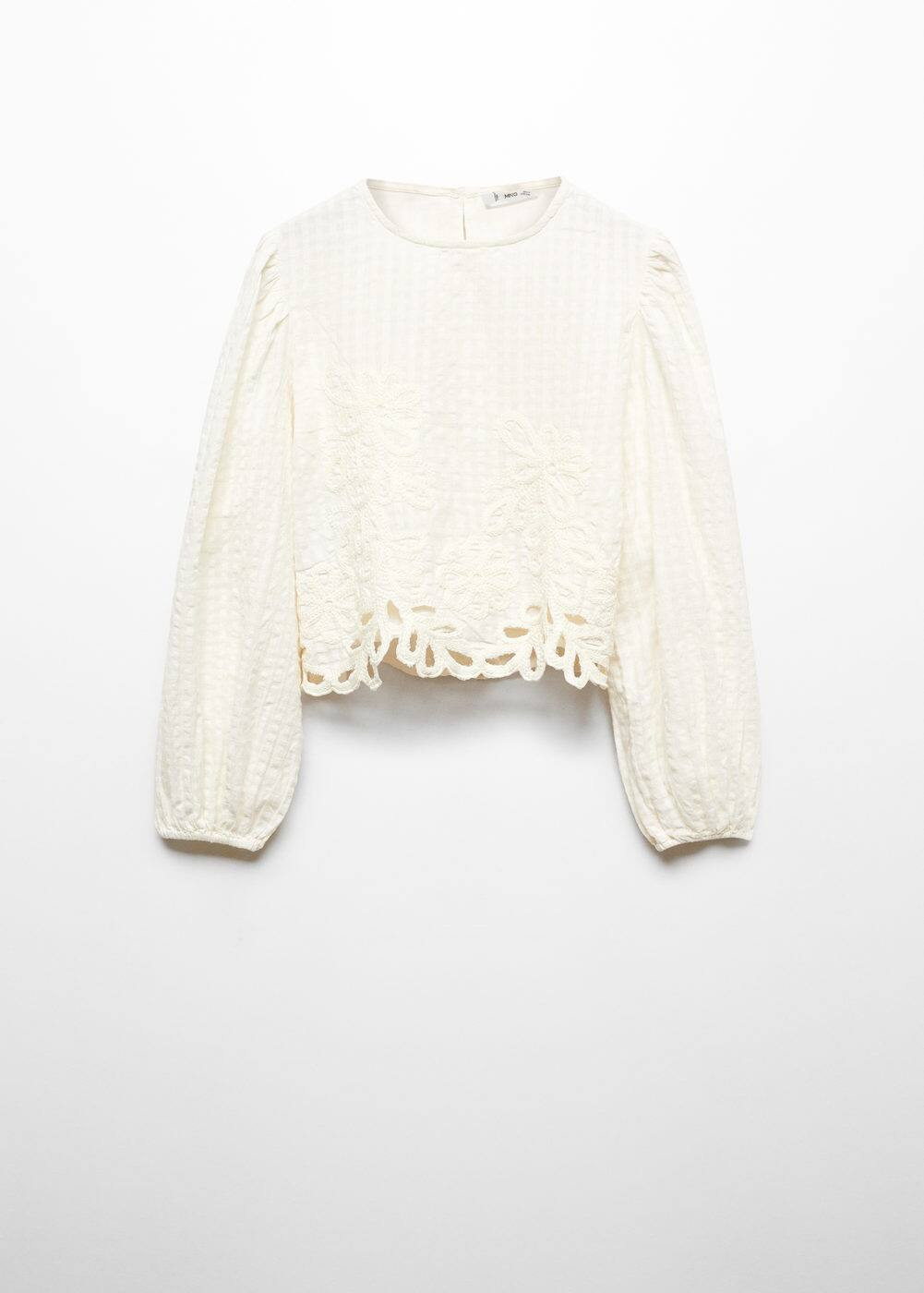 Floral embroidered blouse -  Girls | Mango Kids USA | MANGO (US)