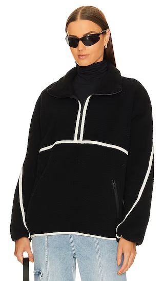 Helsa Fleece Jacket in Black & Ivory | Revolve Clothing (Global)