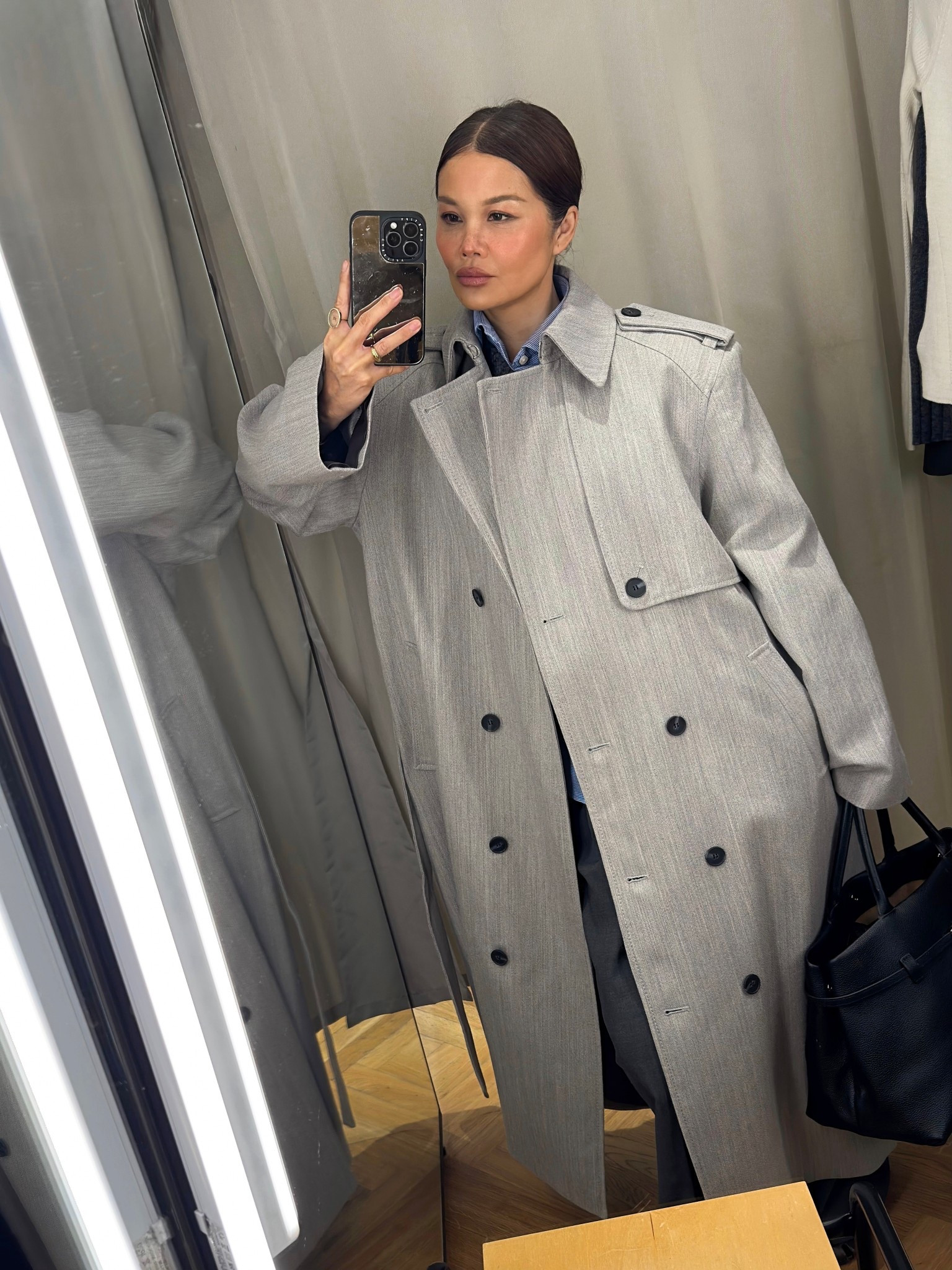Maxi grey trench to add to your wardrobe for spring and summer. 
Size up for an oversized look otherwise stick to your usual size for a tailored fit  

#LTKspring #LTKworkwear #LTKstyletip