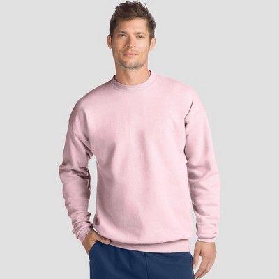 Hanes Men's EcoSmart Fleece Crew Neck Sweatshirt | Target
