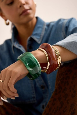 Chunky Resin Bangle Bracelet | Anthropologie (UK)