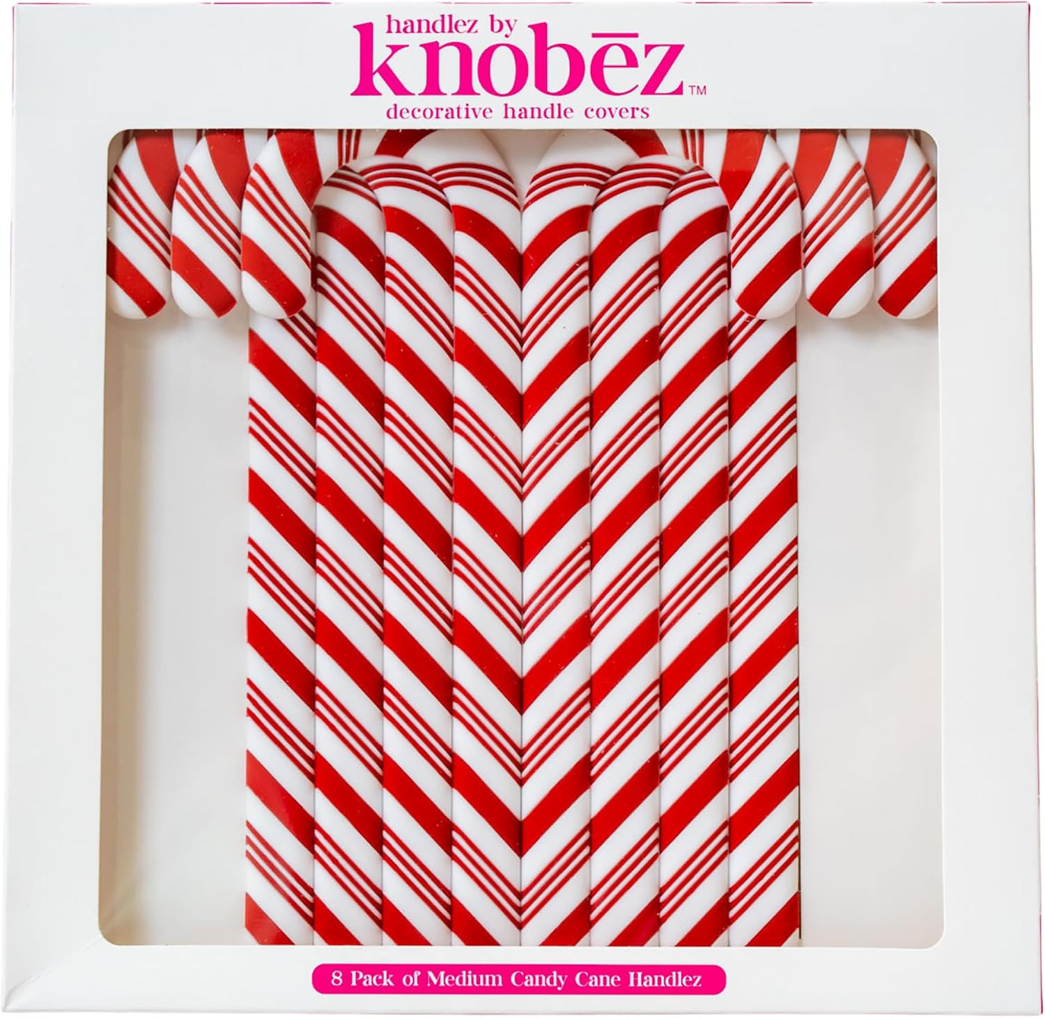 Knobēz Handlez 8pk Medium Candy Cane Handle Covers Cabinet for Decoration | Amazon (US)