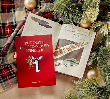 Leather Rudolph The Red Nose Reindeer Coffee Table Book | Pottery Barn (US)