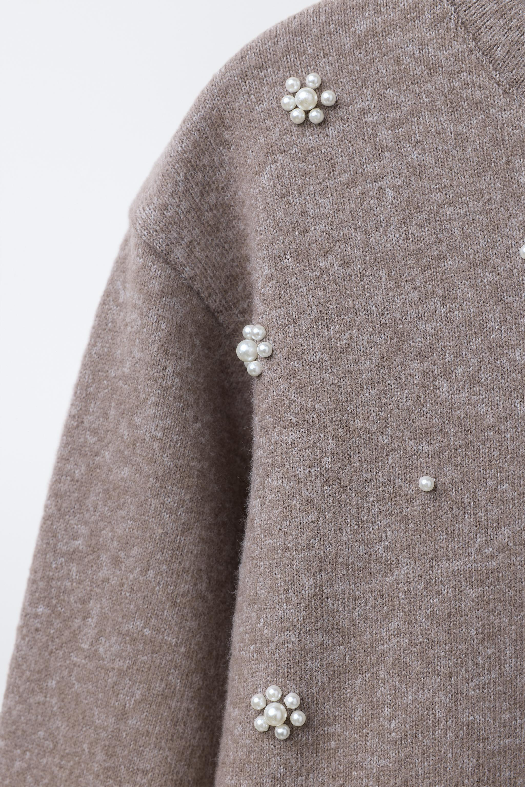 SOFT TOUCH PEARL T-SHIRT | Zara US