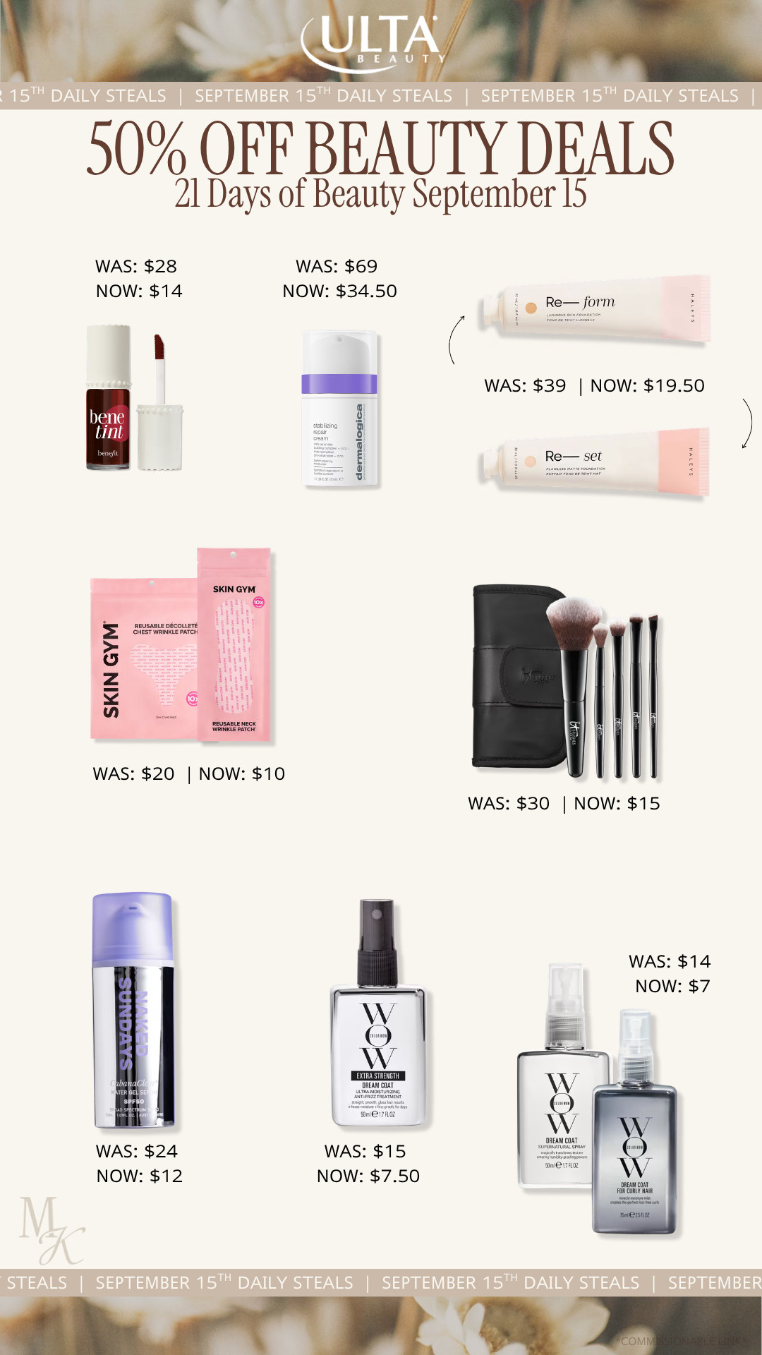 Ulta 21 Days of Beauty sale picks! skincare, eye brushes, makeup brushes, hair products, body care, lip products, heat protectant, sunscreen

#LTKOver40 #LTKSaleAlert #LTKBeauty