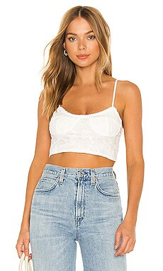 superdown Marianne Lace Top in White from Revolve.com | Revolve Clothing (Global)