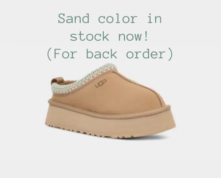Noticed these sand colored Ugg Tazz are in stock to order! 

#LTKCyberWeek #LTKSeasonal #LTKGiftGuide