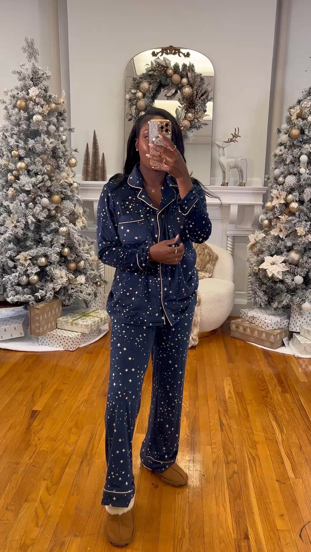 Comfy Walmart pajamas for a cozy night in 🎄✨ #Walmart #Christmaspajamas 

#LTKHoliday #LTKSeasonal