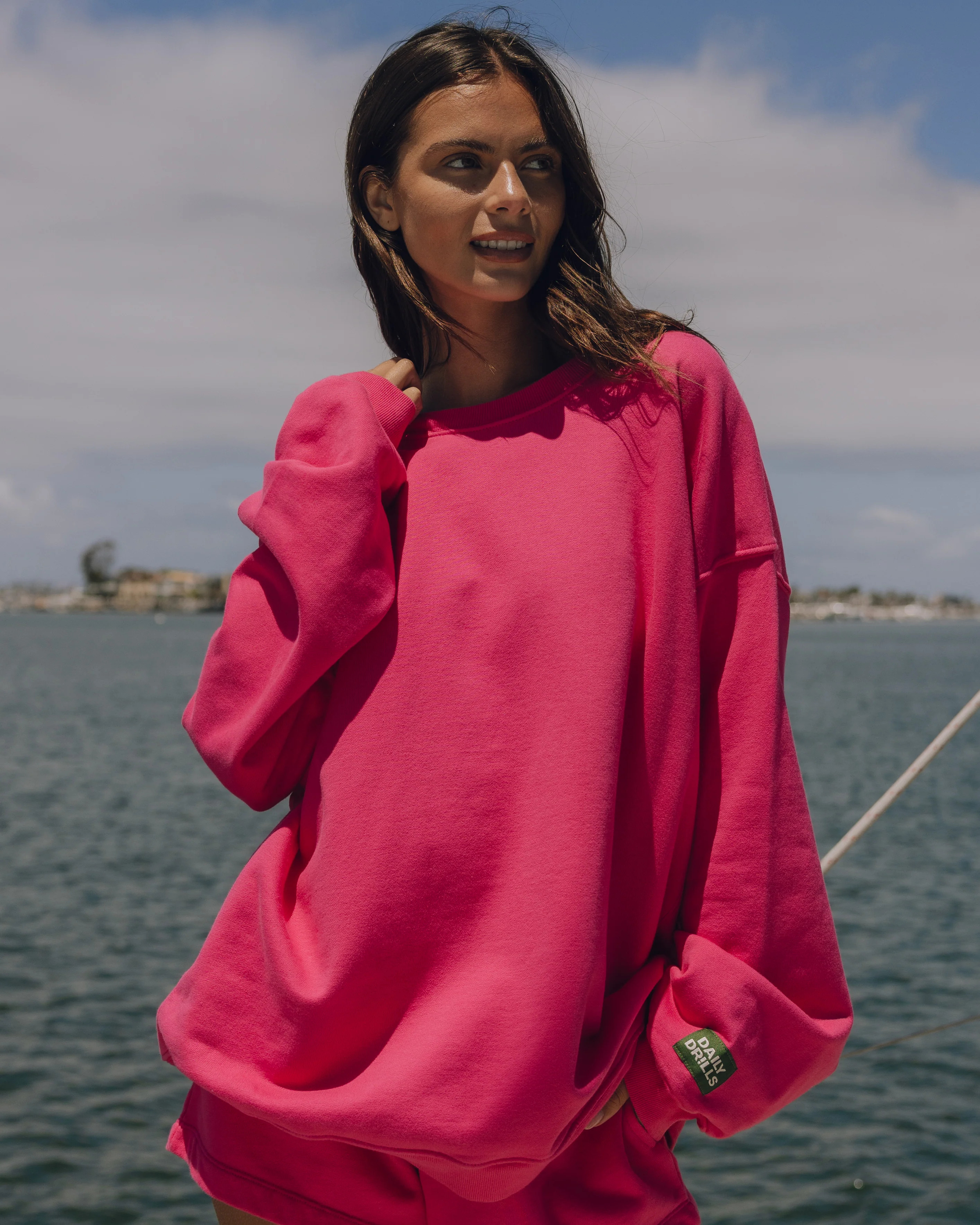 Unisex Oversized Crew - Hot Shot | Daily Drills LLC