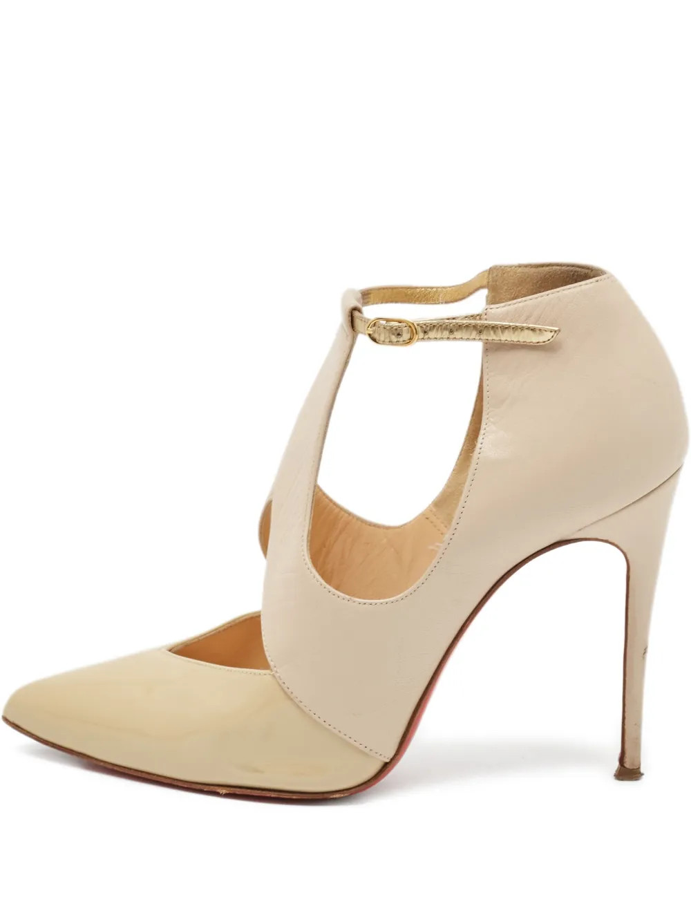 Christian Louboutin Pre-Owned 100mm Dictata Pumps | Neutrals | FARFETCH TR | Farfetch Global