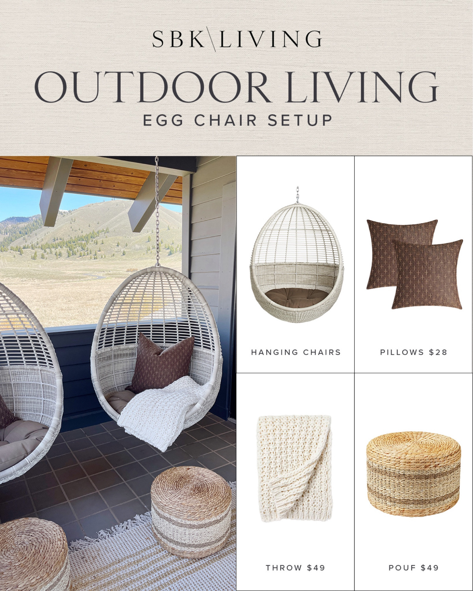 HOME \ outdoor egg chair setup! Decor finds from Walmart, Amazon and Target 

Patio
Deck
Accent chair 

#LTKSeasonal #LTKHome #LTKFindsUnder50