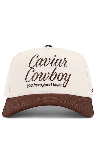 X Revolve Caviar Cowboy Cap in Beige & Brown | Revolve Clothing (Global)