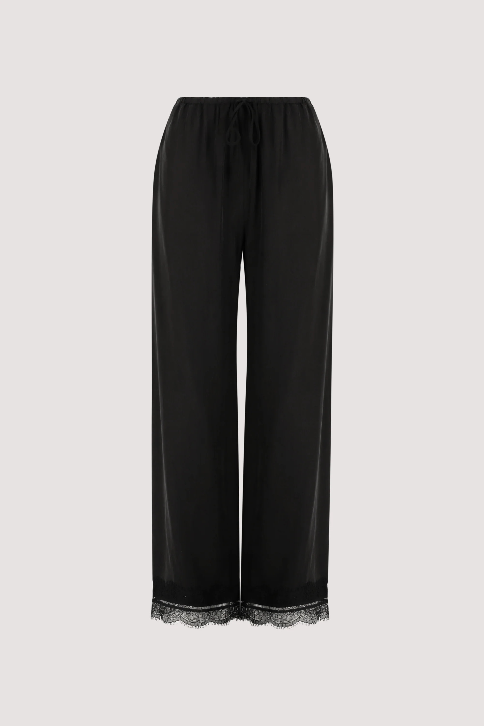 ANDREA BLACK CUPRO LACE PANT | DISSH