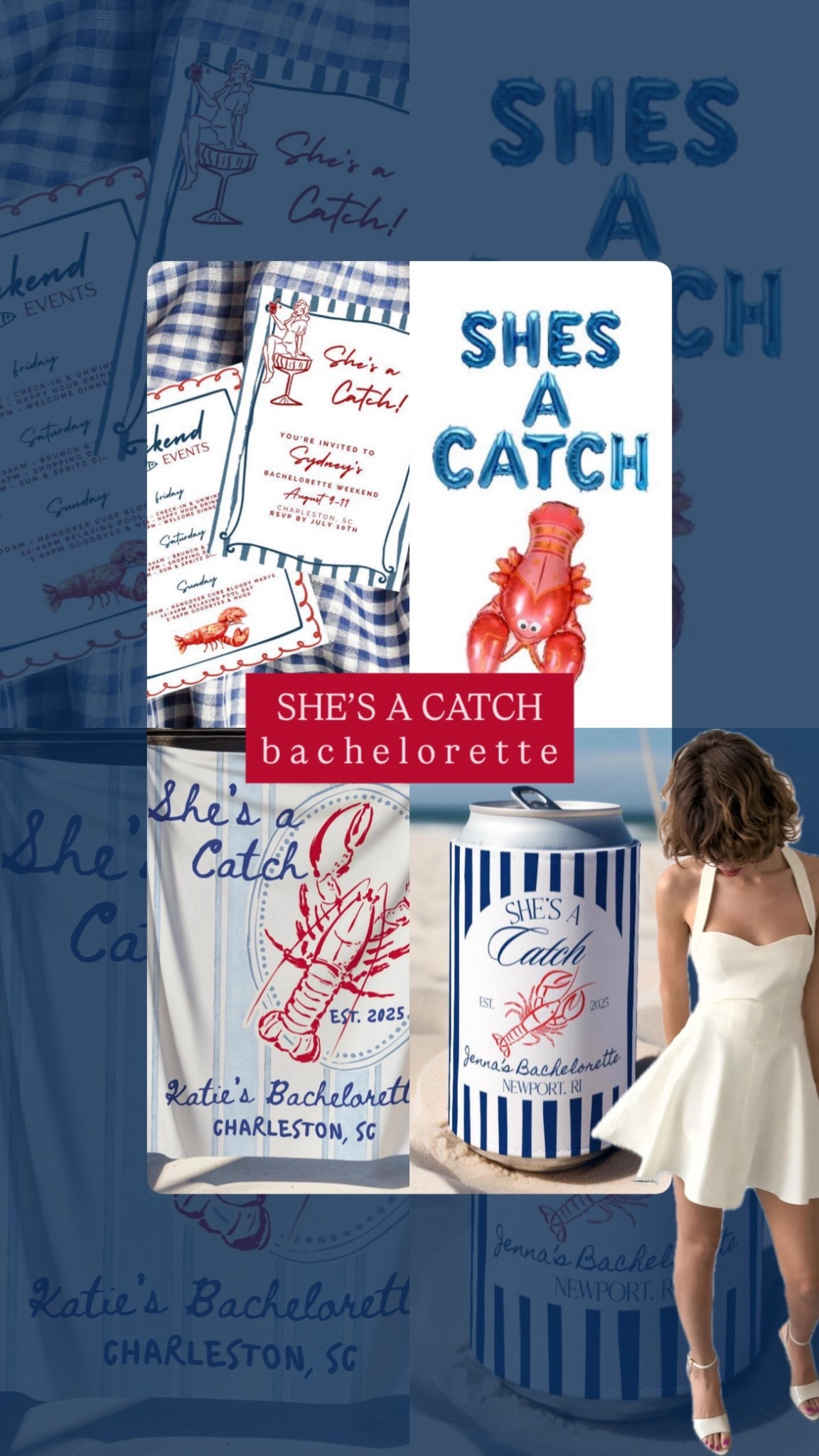 She’s a Catch Bachelorette Party Theme + Fishermancore Bachelorette + Lobster Bach + He’s a Keeper + Coastal Bachelorette #LTKParty 🦞

#LTKWedding