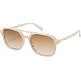 SOJOS Retro Aviator Sunglasses for Women Men,Trendy Rectangle Womens Mens Shades Sun Glasses SJ22... | Amazon (US)