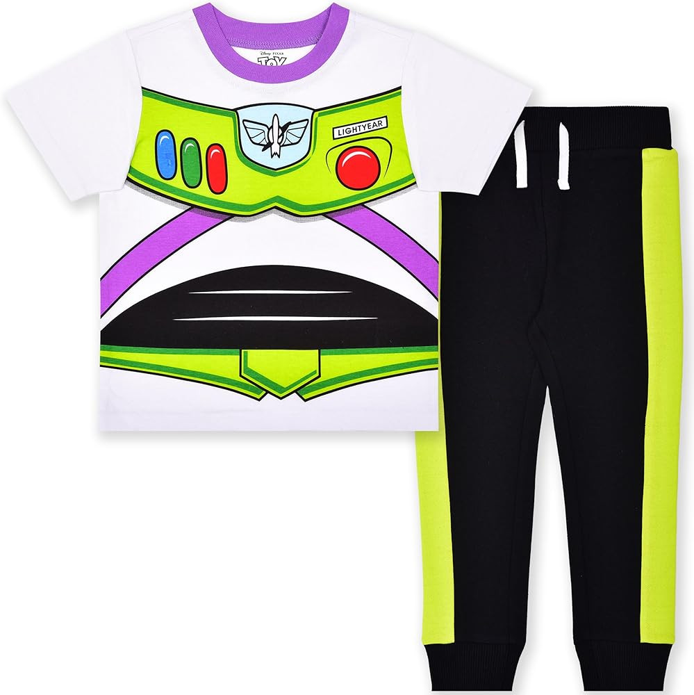Disney Toy Story Woody and Buzz Lightyear Boys Short Sleeve T-Shirt and Pants Set for Toddler and... | Amazon (US)
